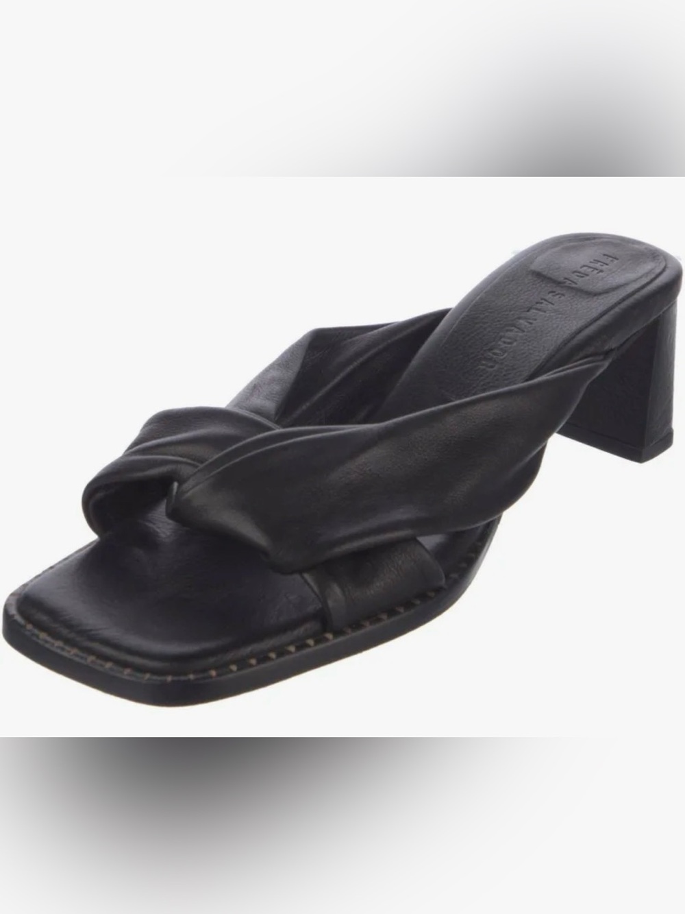 Freda Salvador Heeled Leather Slides